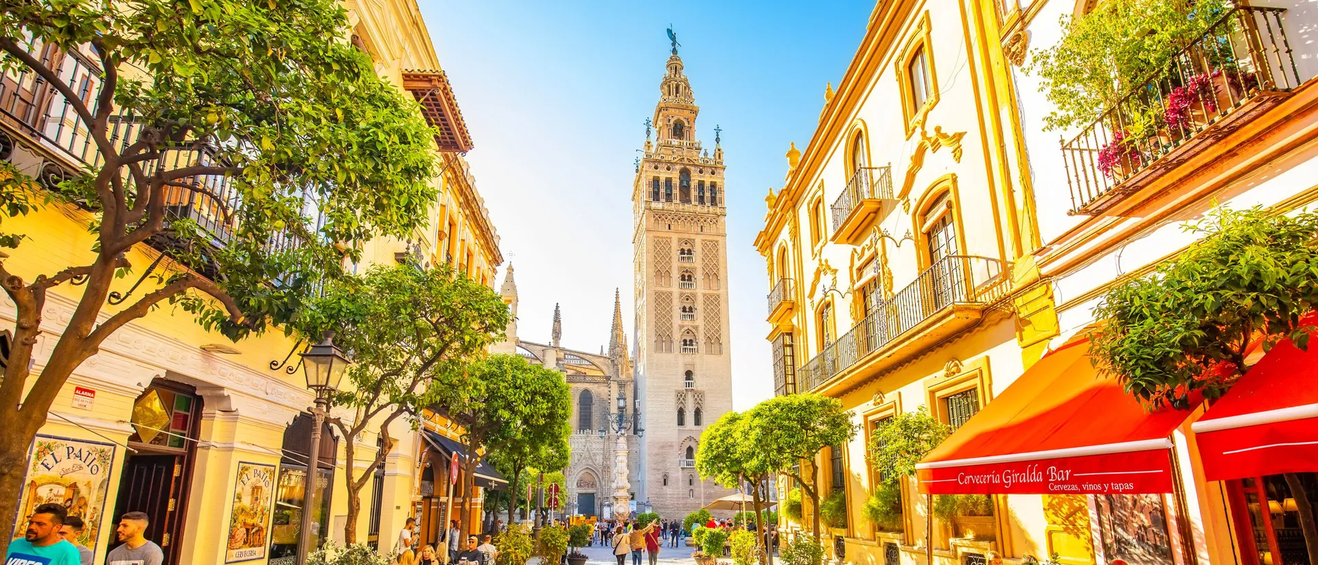 Cathedral And Giralda Tower in Seville, Spain